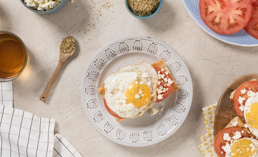 2. Fried Eggs with Zaatar Feta and Tomato CMS