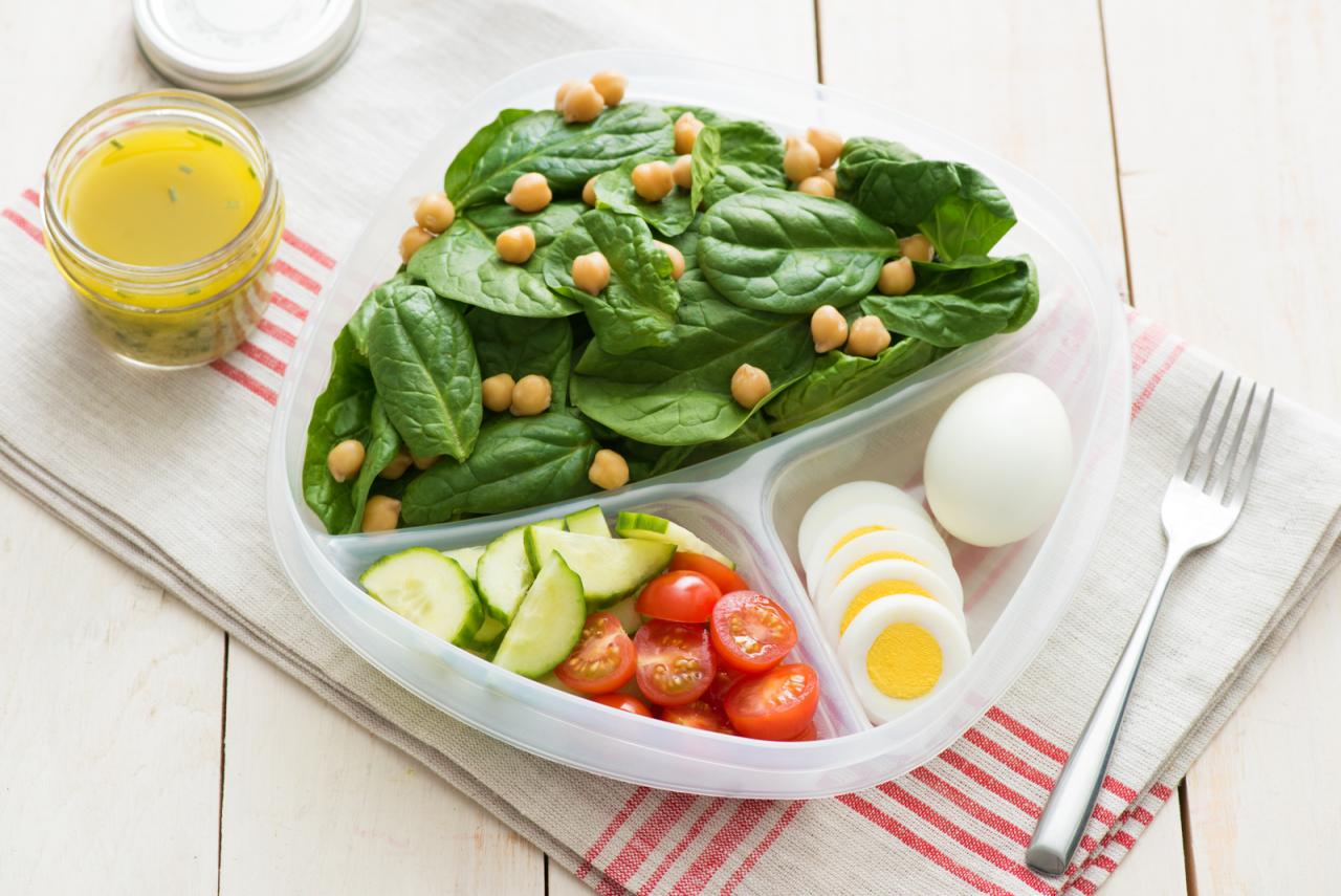 Pack and Go Salad with Hard Boiled Eggs 017