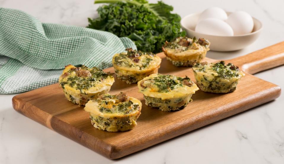 Kale and Sausage Frittata Cups Step 3 CMS