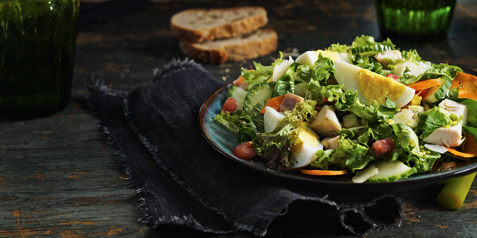 Salade du chef étagée