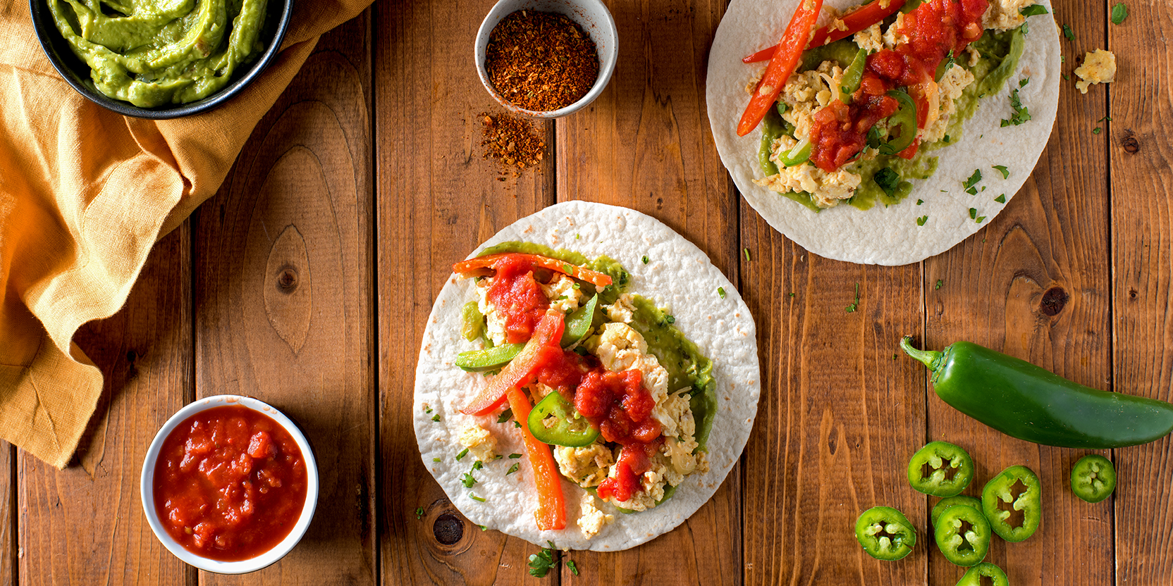 Fajitas du petit déjeuner