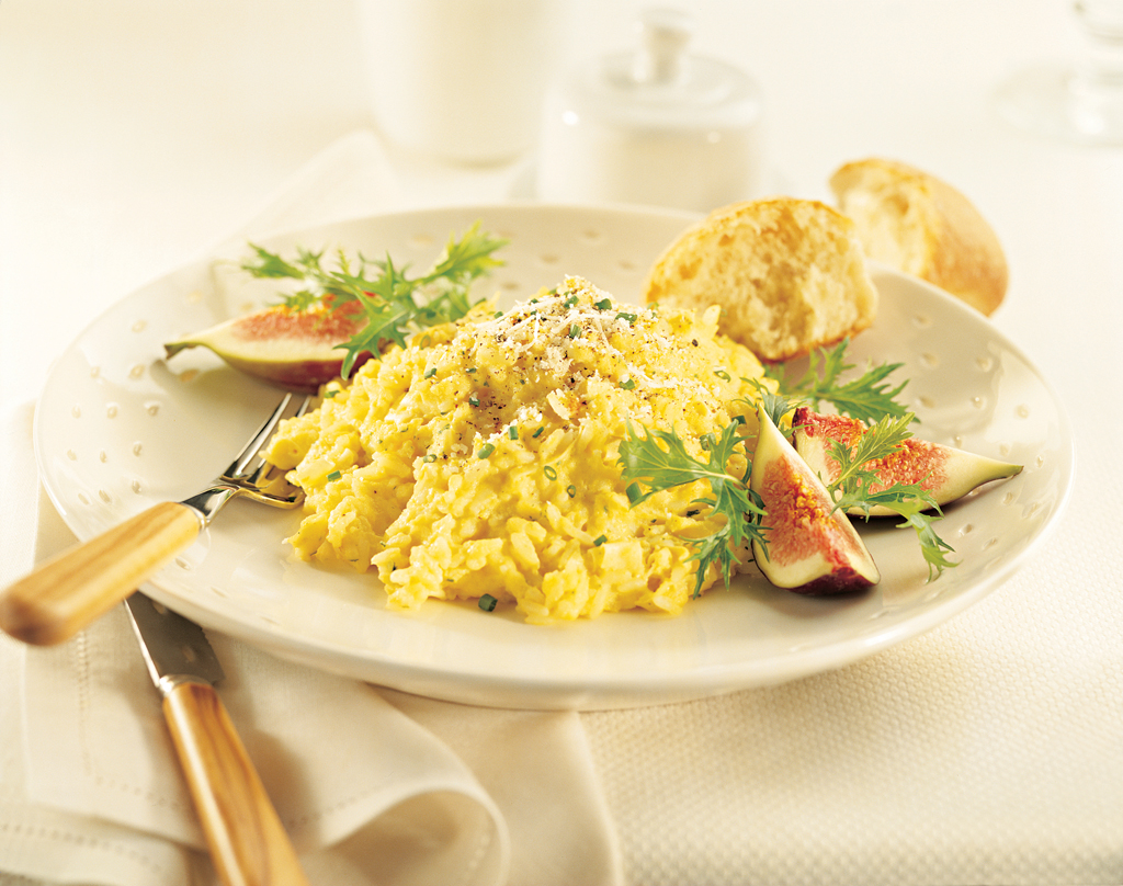 Risotto crémeux aux œufs