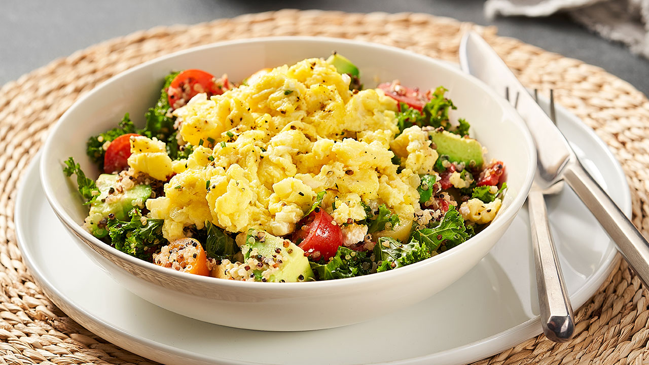 Salade de quinoa et de chou frisé