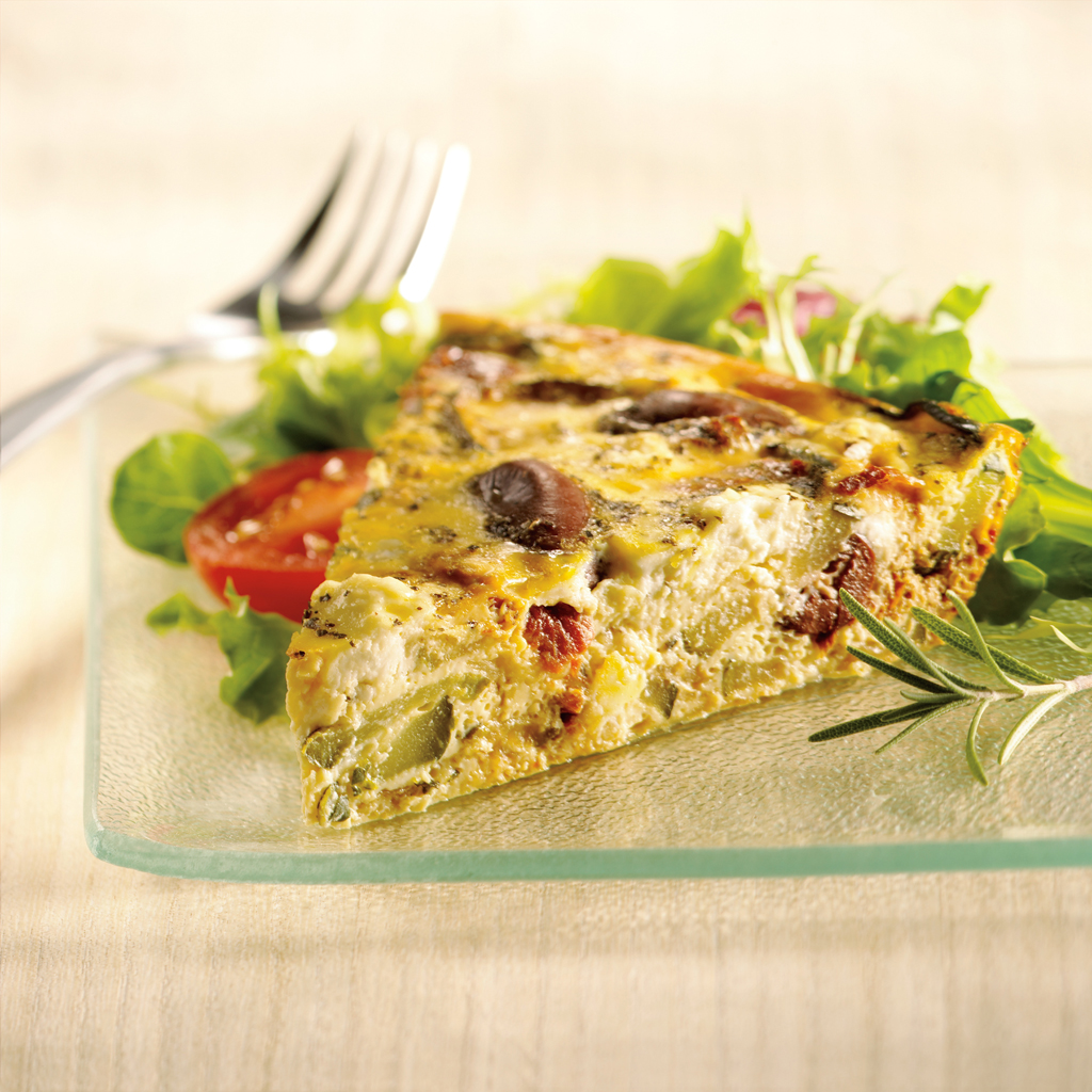 Quiche méditerranéenne sans croûte