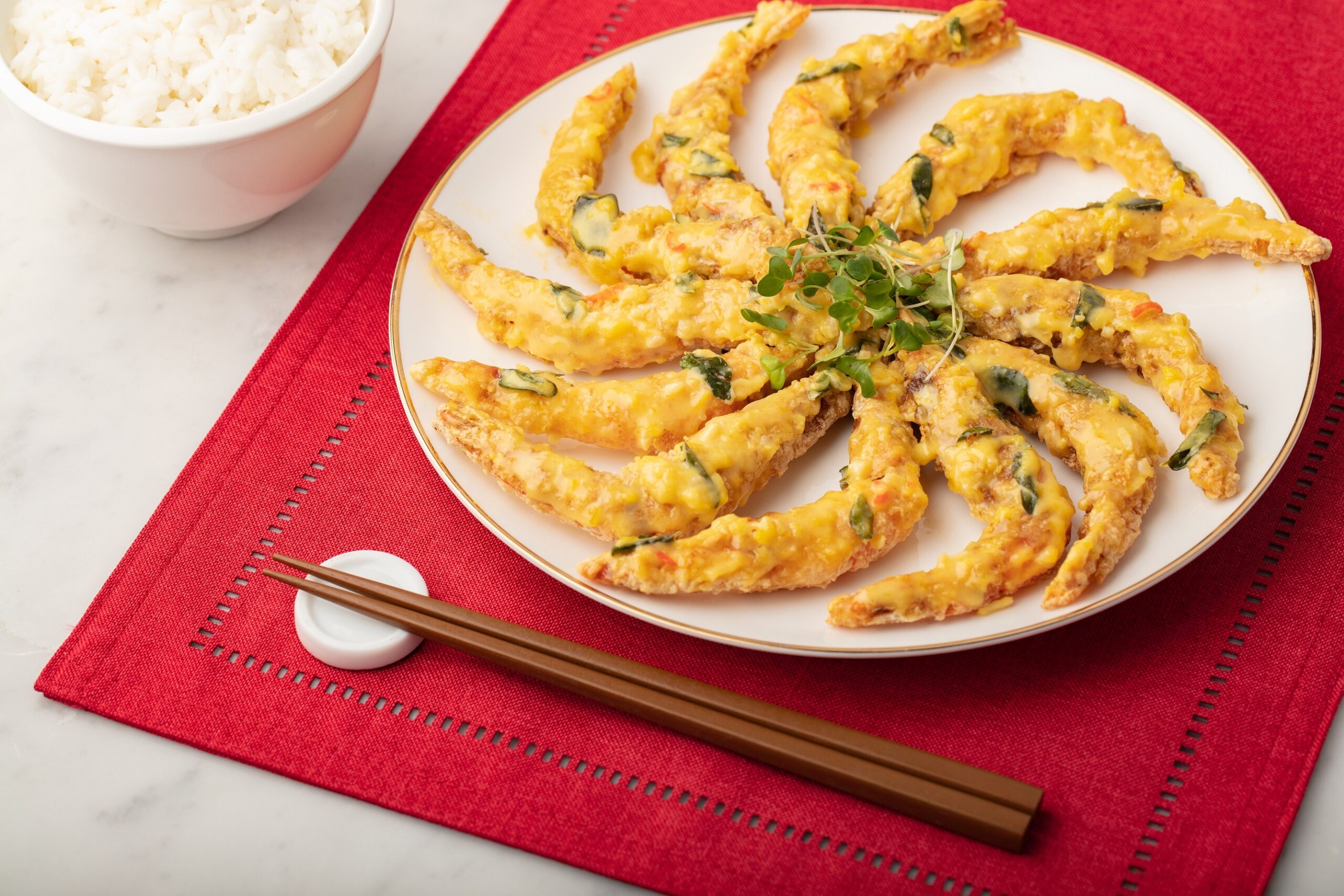 Crevettes malaisiennes au beurre