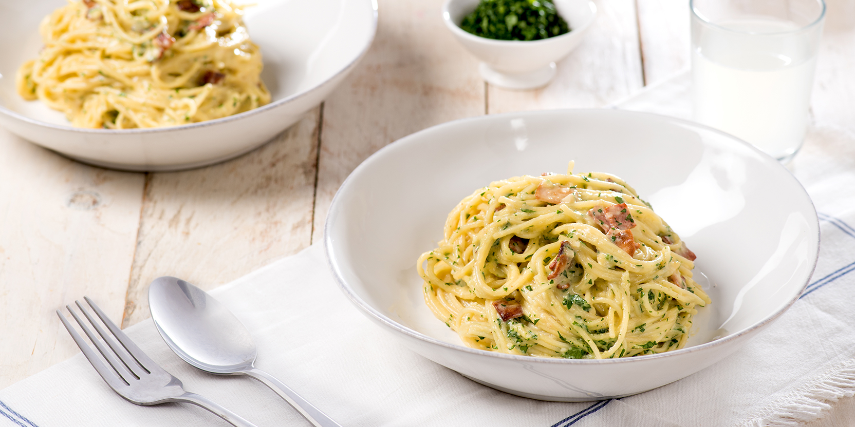 Spaghetti à la carbonara