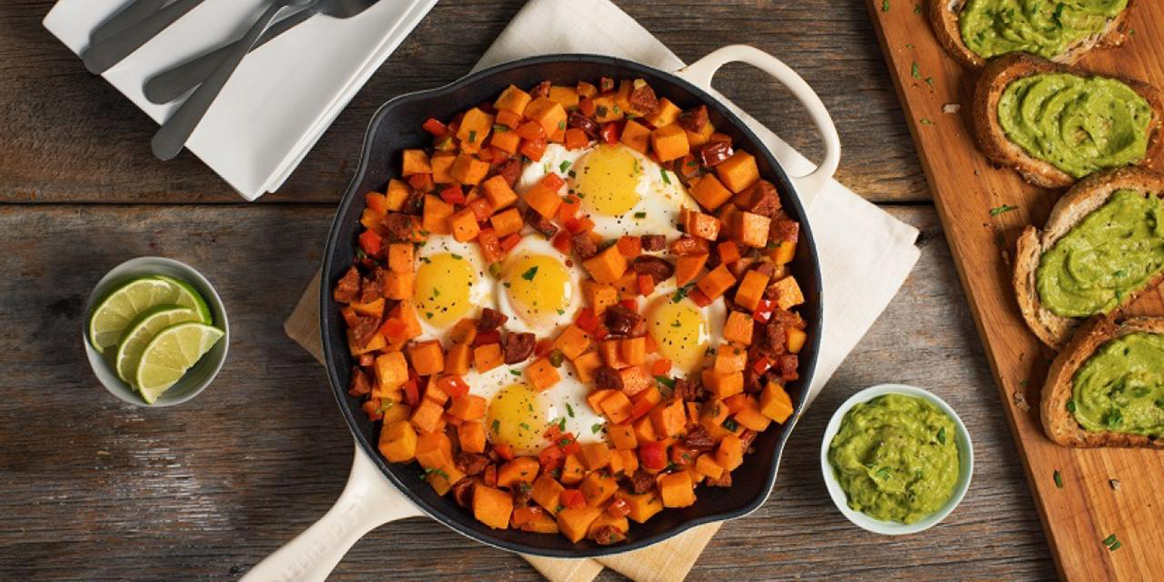 Casserole à la patate douce et aux œufs