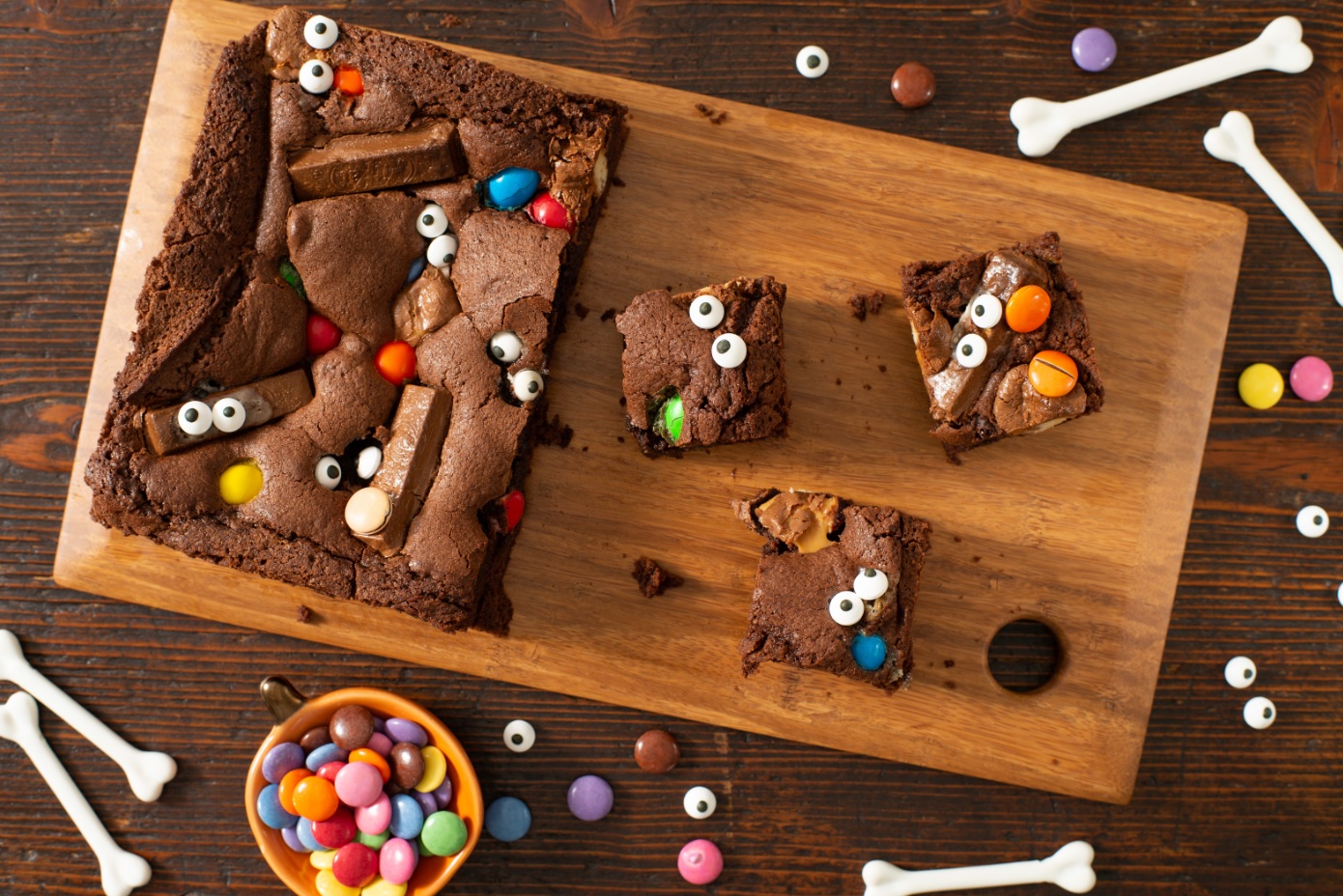 Brownies aux bonbons d’Halloween